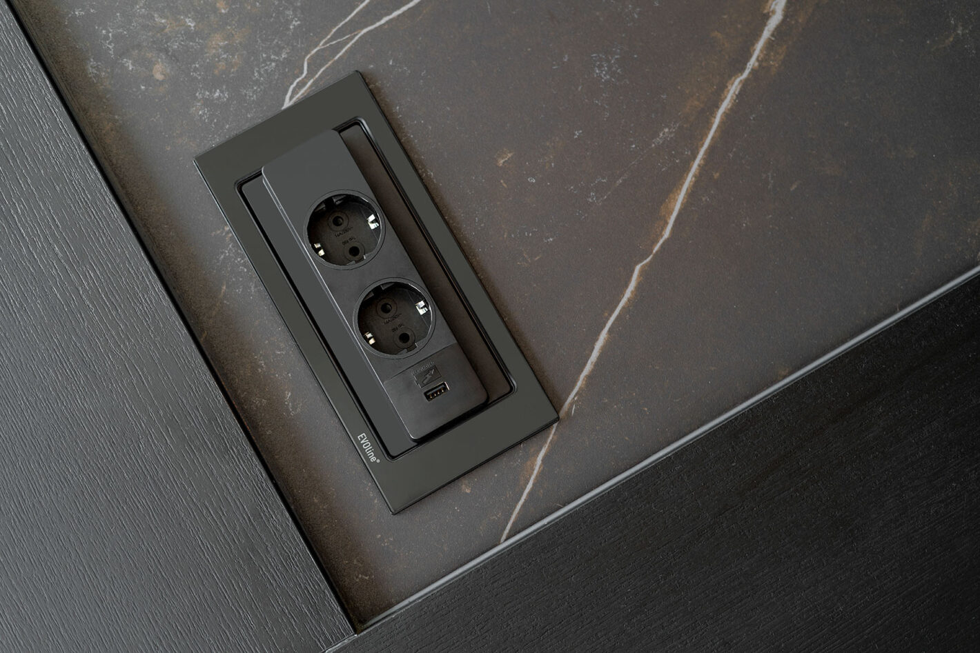 Inbouw stopcontact in het keukenblad: onzichtbaar gemak, stijlvol geïntegreerd