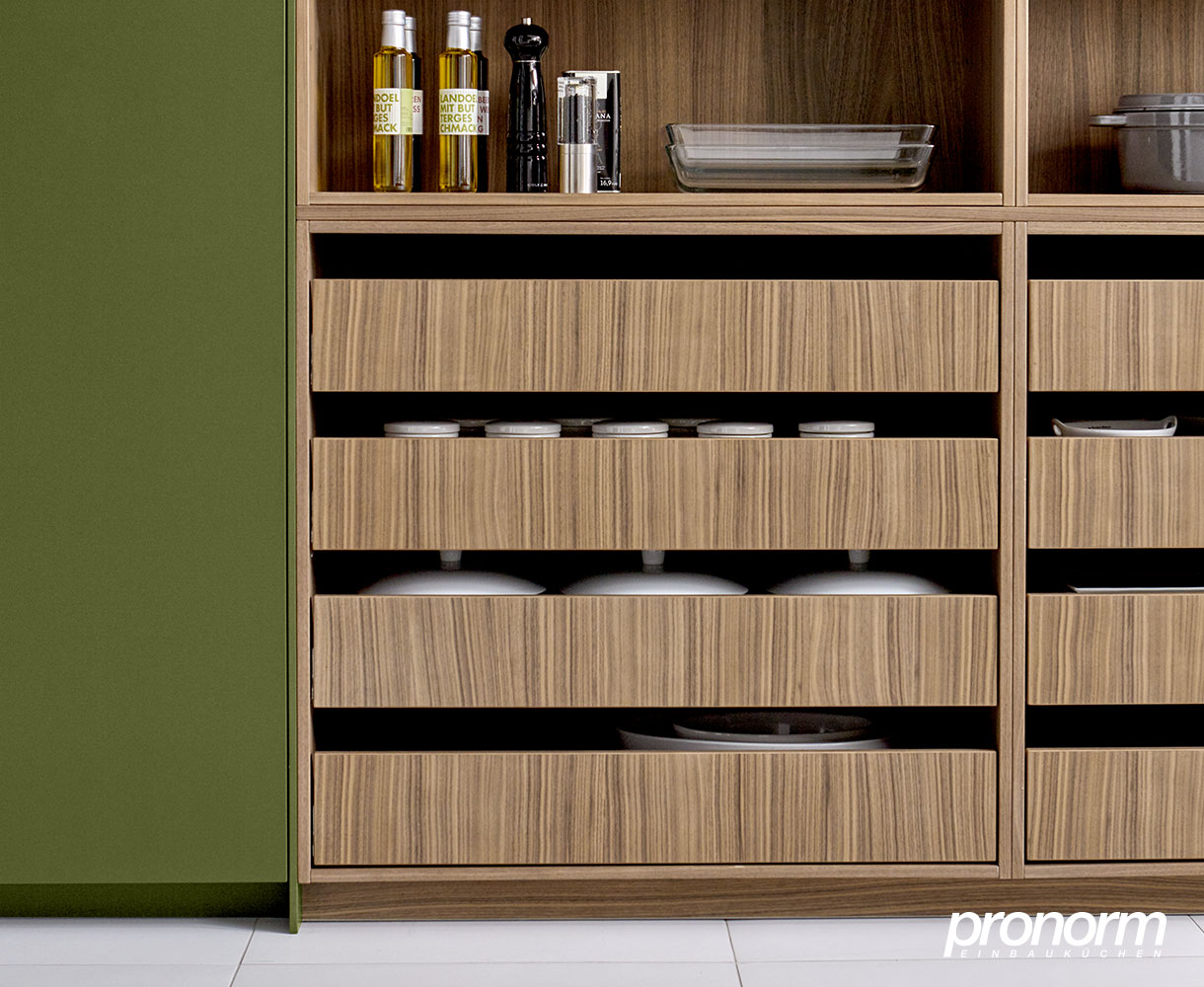 Groene keuken van Pronorm